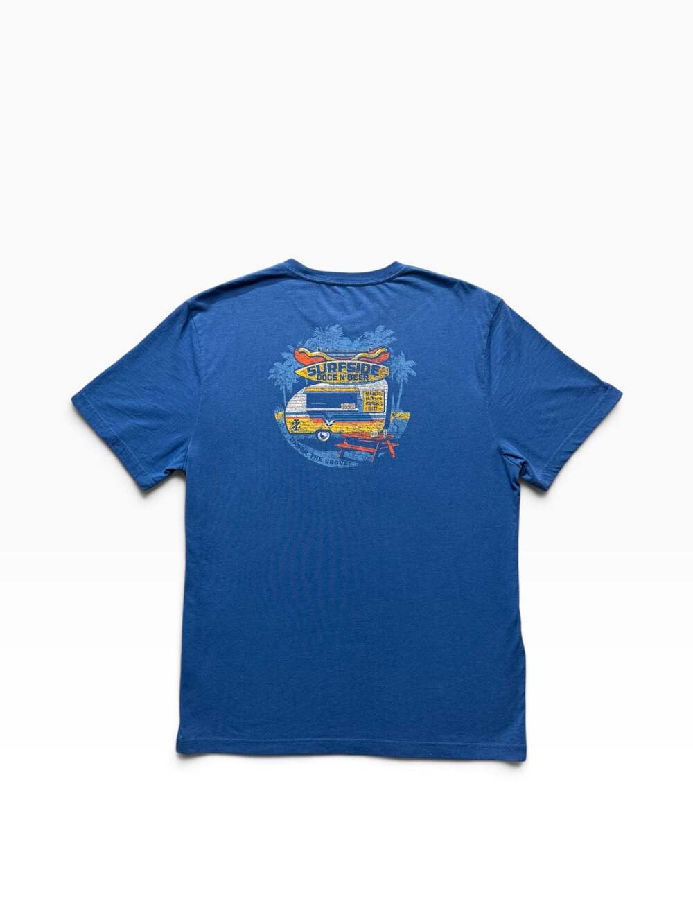IZOD Saltwater Surfside Dogs N Beer Short Sleeve Graphic T-Shirt Blue XL